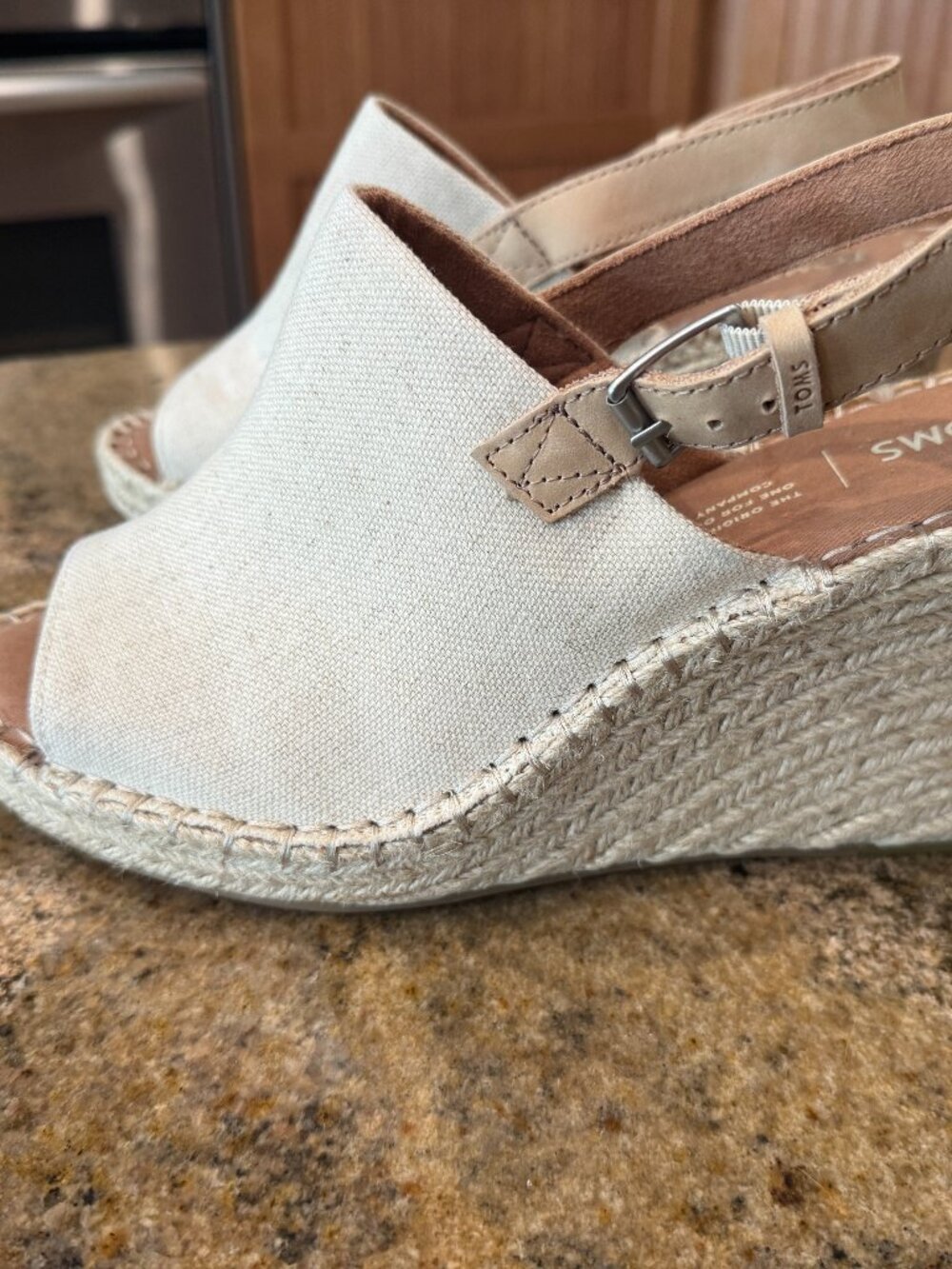 Tom's Monica Wedge Sandal, NWOT Size 9 - Picture 4 of 10